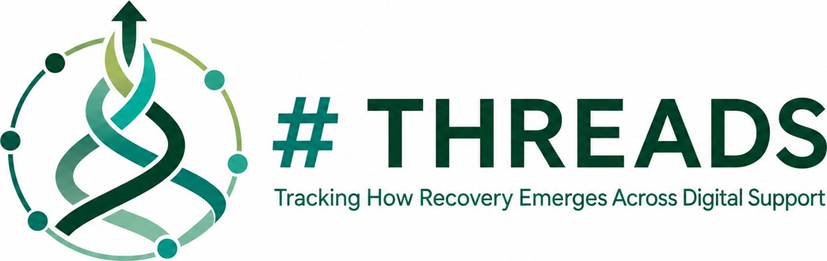 #THREADS logo: Tracking How Recovery Emerges Across Digital Support